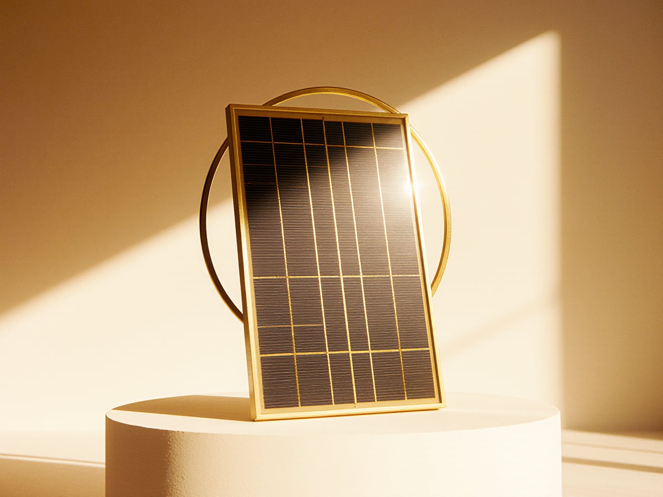 A Helios collector panel, presented as delivered.